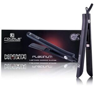 Royale Platinum 1.25” Hair Straightener with Ceramic Plates